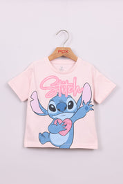 FOX תינוקות בנות חולצה חולצה ממותגת סטיץ' דיסני חולצה ממותגת סטיץ' דיסני