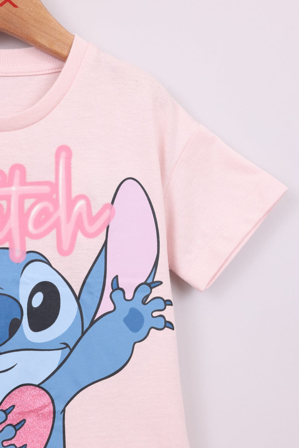 FOX תינוקות בנות חולצה חולצה ממותגת סטיץ' דיסני חולצה ממותגת סטיץ' דיסני