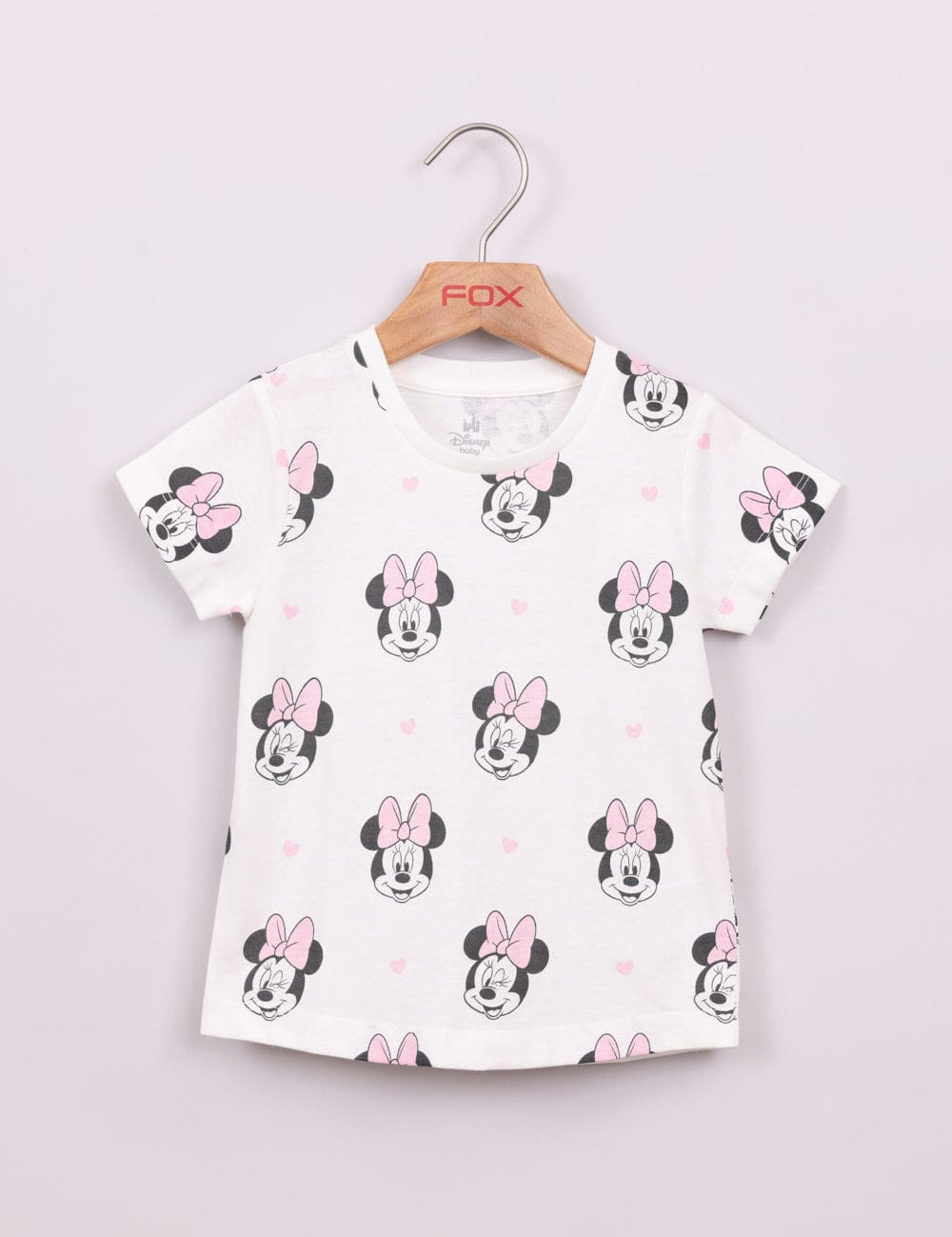 FOX תינוקות בנות חולצה חולצה ממותגת מיני מאוס דיסני חולצה ממותגת מיני מאוס דיסני