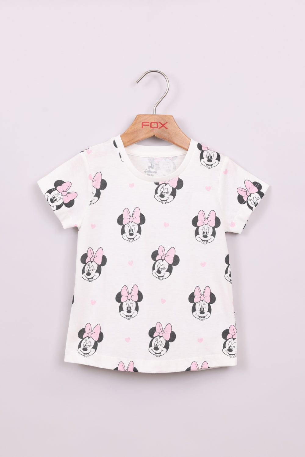 FOX תינוקות בנות חולצה חולצה ממותגת מיני מאוס דיסני חולצה ממותגת מיני מאוס דיסני