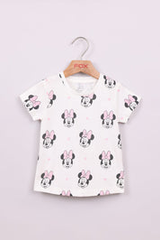 FOX תינוקות בנות חולצה חולצה ממותגת מיני מאוס דיסני חולצה ממותגת מיני מאוס דיסני