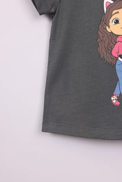 FOX תינוקות בנות חולצה חולצה ממותגת בית הבובות של גבי חולצה ממותגת בית הבובות של גבי