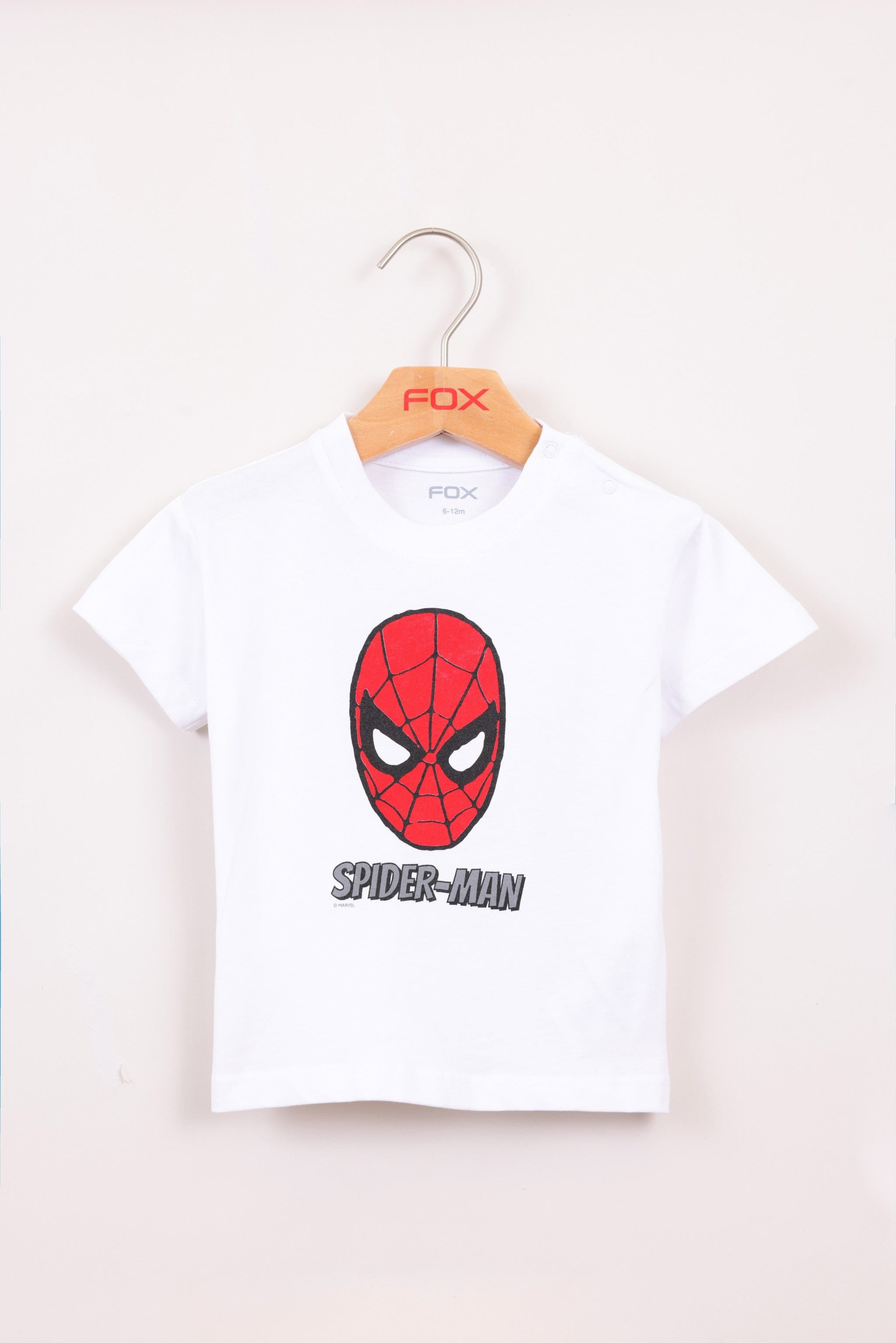 FOX תינוקות בנים חולצה חולצה ממותגת מארוול חולצה ממותגת מארוול