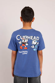 FOX בנים חולצה חולצה ממותגת CUPHEAD חולצה ממותגת CUPHEAD