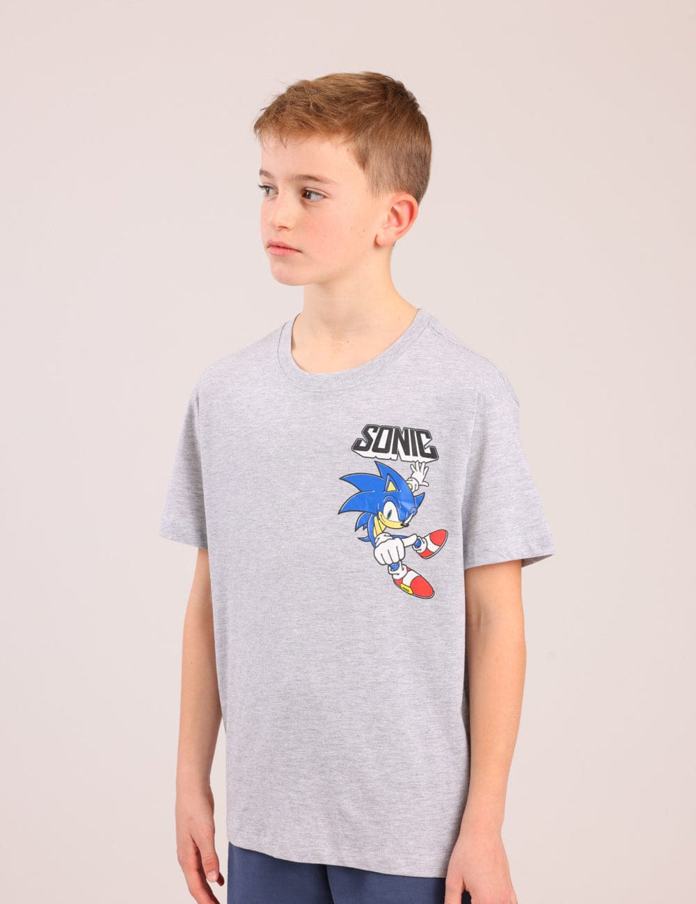 FOX בנים חולצה קצרה חולצה ממותגת סוניק חולצה ממותגת סוניק