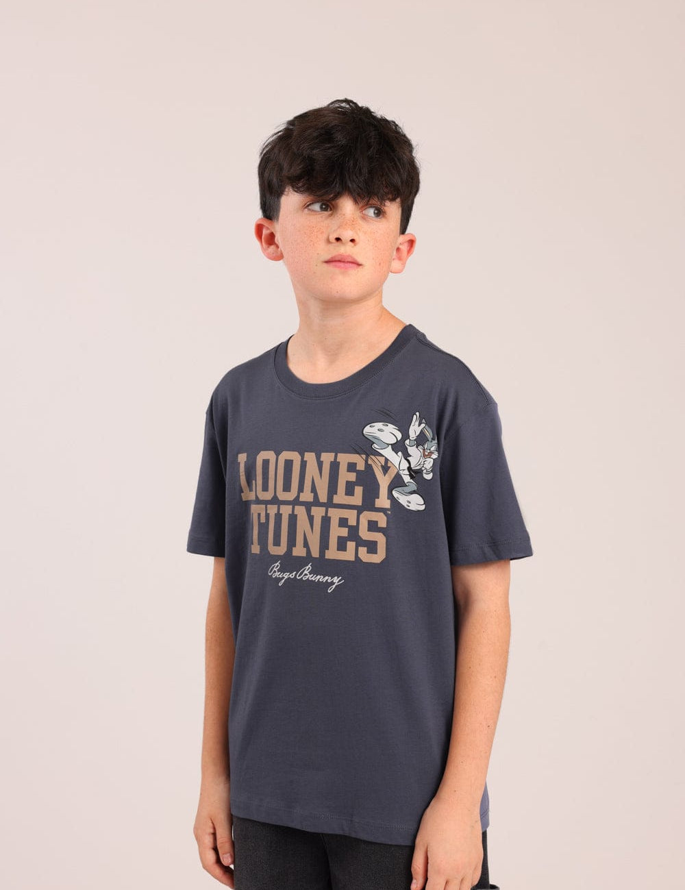 FOX בנים חולצה קצרה חולצה ממותגת לוני טונס חולצה ממותגת לוני טונס