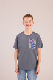 FOX בנים חולצה קצרה חולצה ממותגת פורטנייט חולצה ממותגת פורטנייט