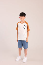 FOX בנים חולצה קצרה חולצה עם הדפס חולצה עם הדפס