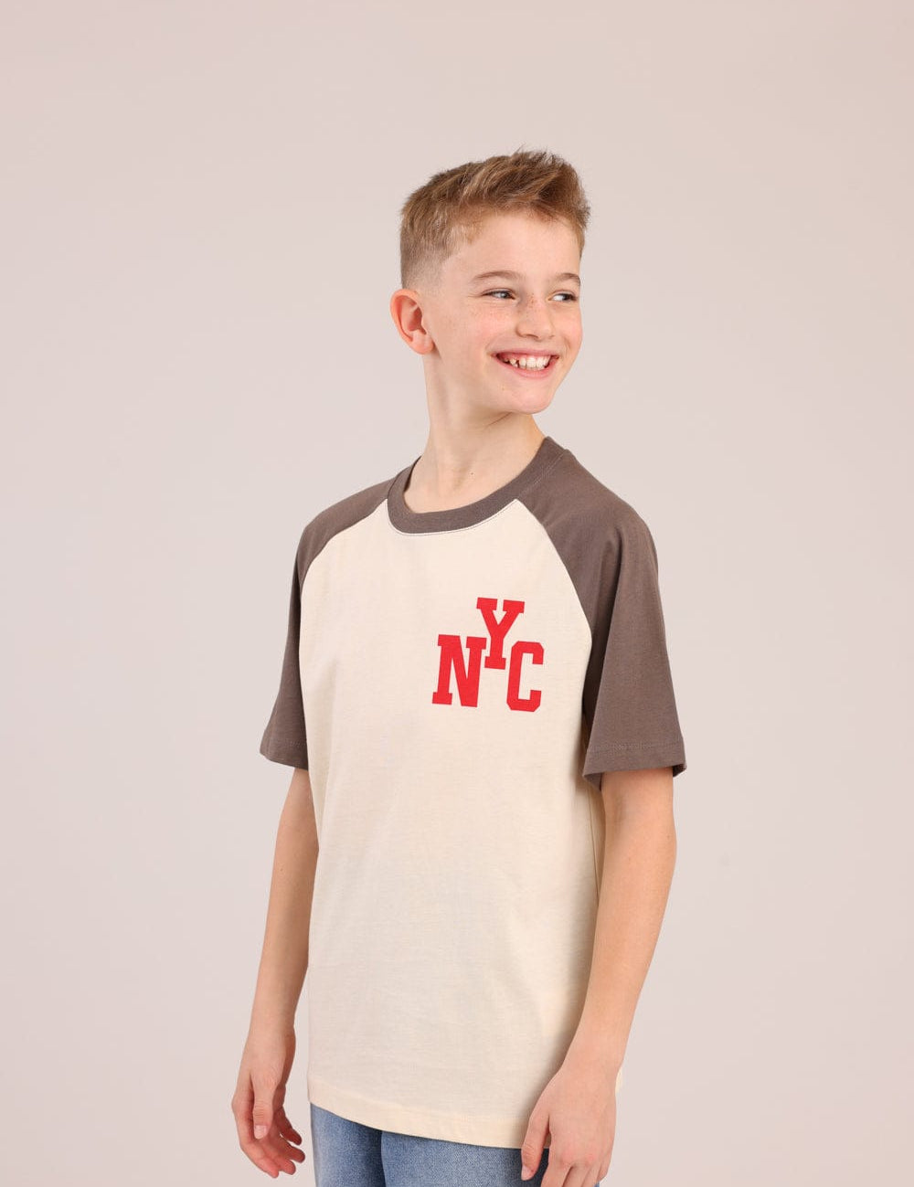 FOX בנים חולצה קצרה חולצה עם הדפס חולצה עם הדפס