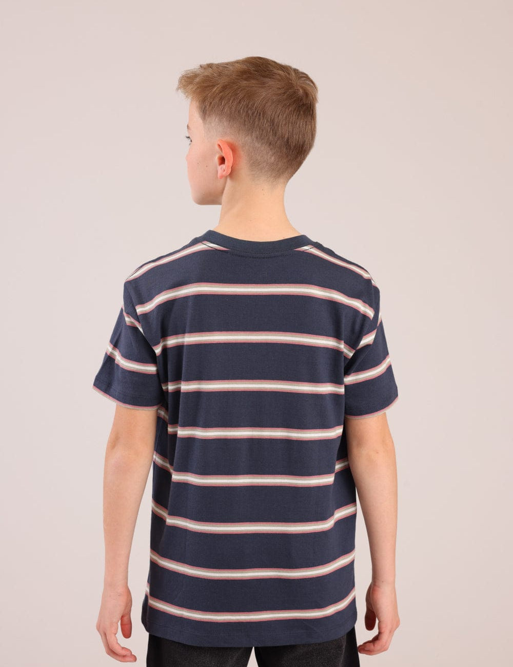 FOX בנים חולצה קצרה חולצת פסים חולצת פסים