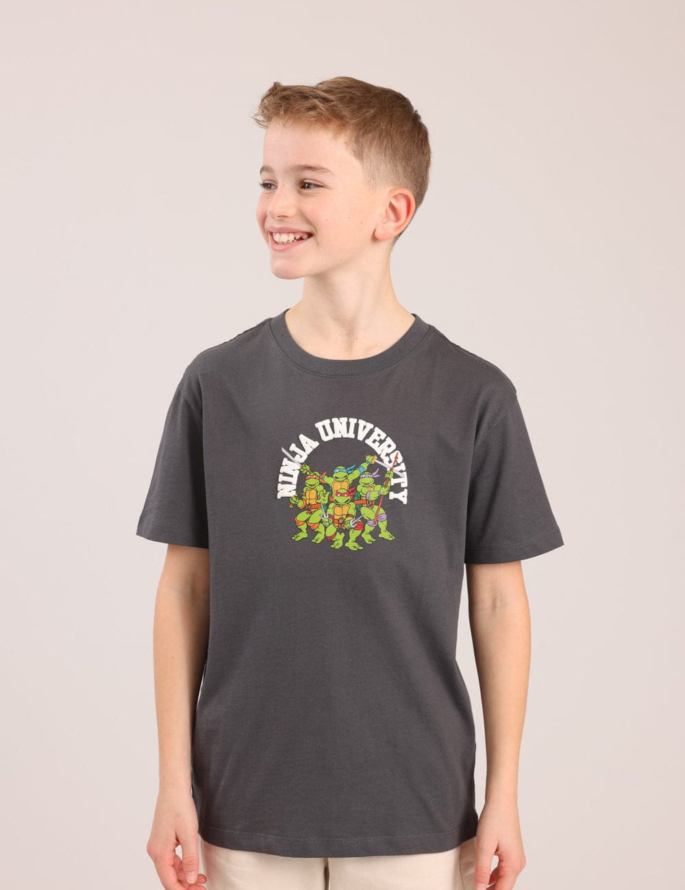 FOX בנים חולצה חולצה ממותגת צבי הנינג'ה חולצה ממותגת צבי הנינג'ה