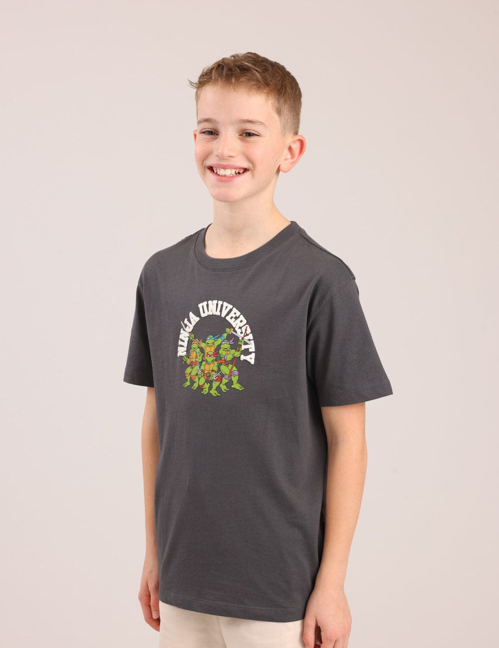 FOX בנים חולצה חולצה ממותגת צבי הנינג'ה חולצה ממותגת צבי הנינג'ה