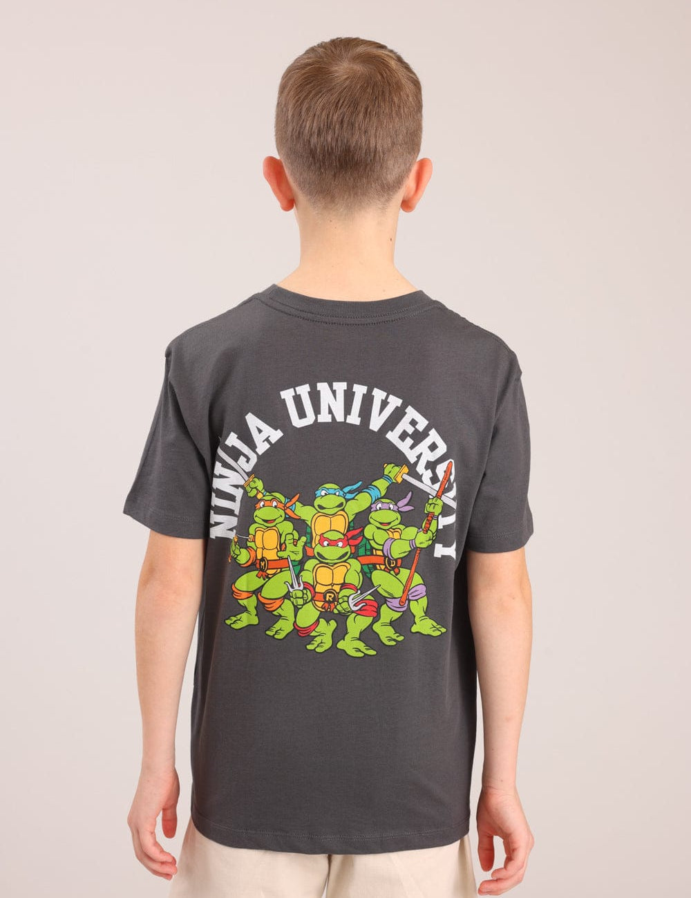 FOX בנים חולצה חולצה ממותגת צבי הנינג'ה חולצה ממותגת צבי הנינג'ה