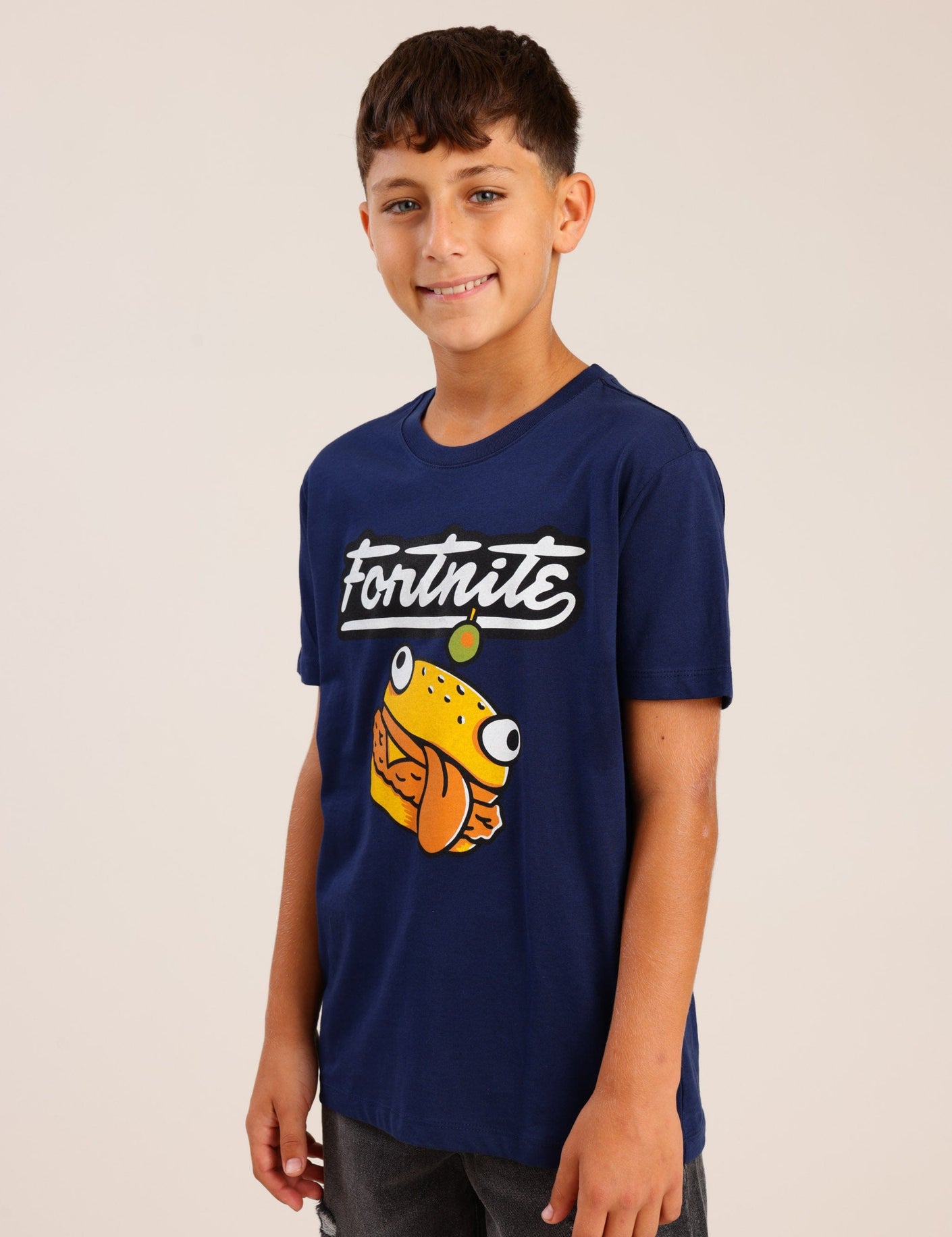 FOX בנים חולצה חולצה ממותגת פורטנייט חולצה ממותגת פורטנייט