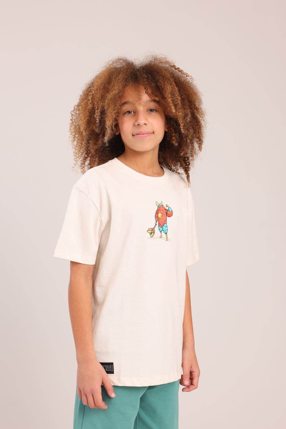 FOX בנים חולצה חולצה ממותגת פורטנייט חולצה ממותגת פורטנייט