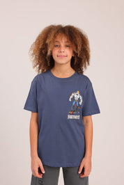 FOX בנים חולצה חולצה ממותגת פורטנייט חולצה ממותגת פורטנייט