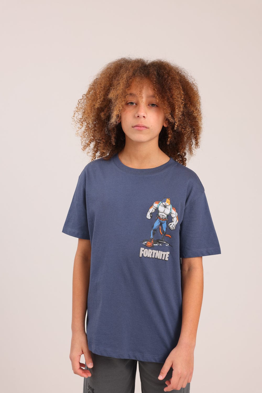 FOX בנים חולצה חולצה ממותגת פורטנייט חולצה ממותגת פורטנייט