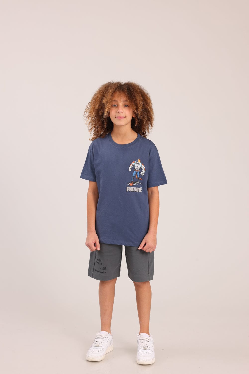 FOX בנים חולצה חולצה ממותגת פורטנייט חולצה ממותגת פורטנייט