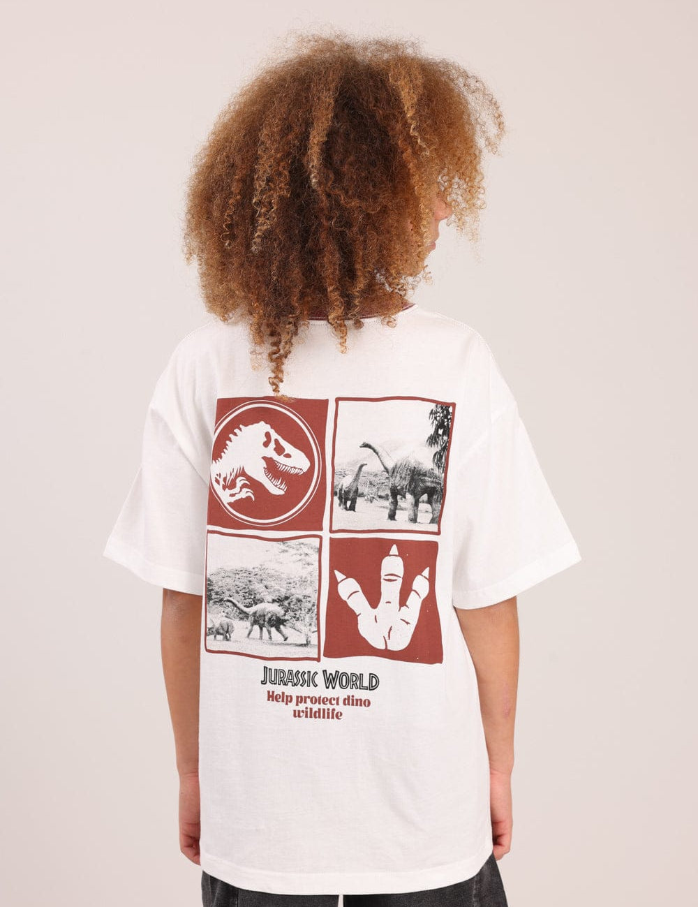 FOX בנים חולצה חולצה ממותגת פארק היורה חולצה ממותגת פארק היורה