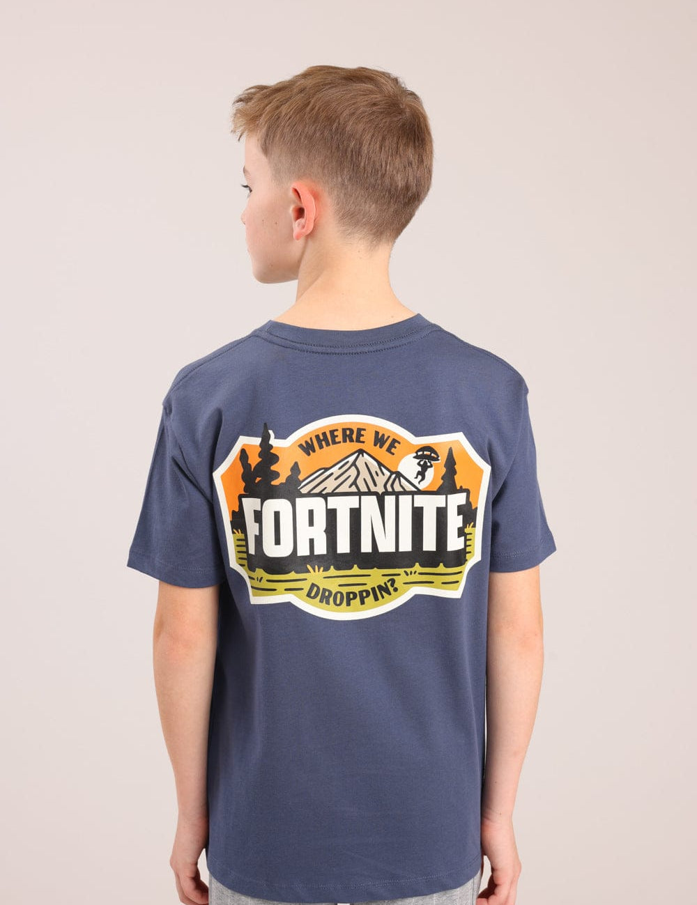 FOX בנים חולצה חולצה ממותגת פורטנייט חולצה ממותגת פורטנייט