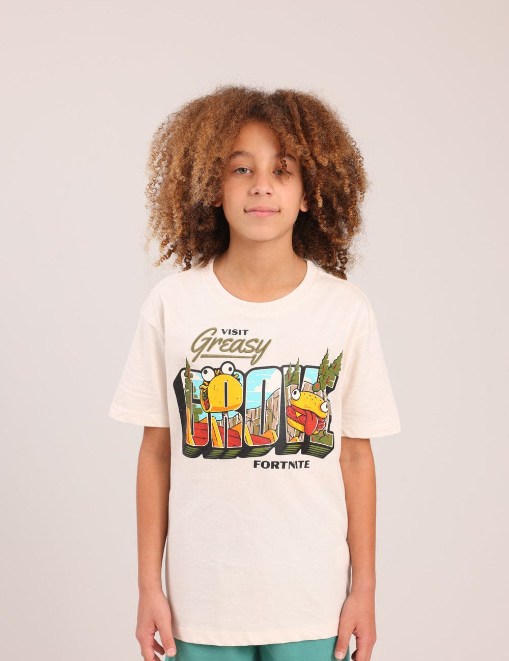 FOX בנים חולצה חולצה ממותגת פורטנייט חולצה ממותגת פורטנייט