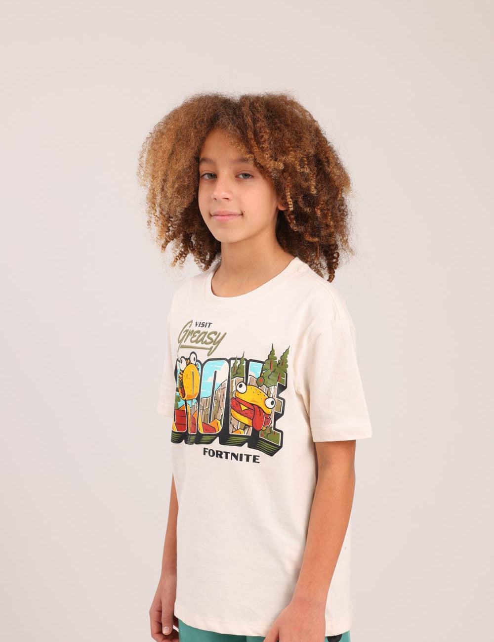 FOX בנים חולצה חולצה ממותגת פורטנייט חולצה ממותגת פורטנייט