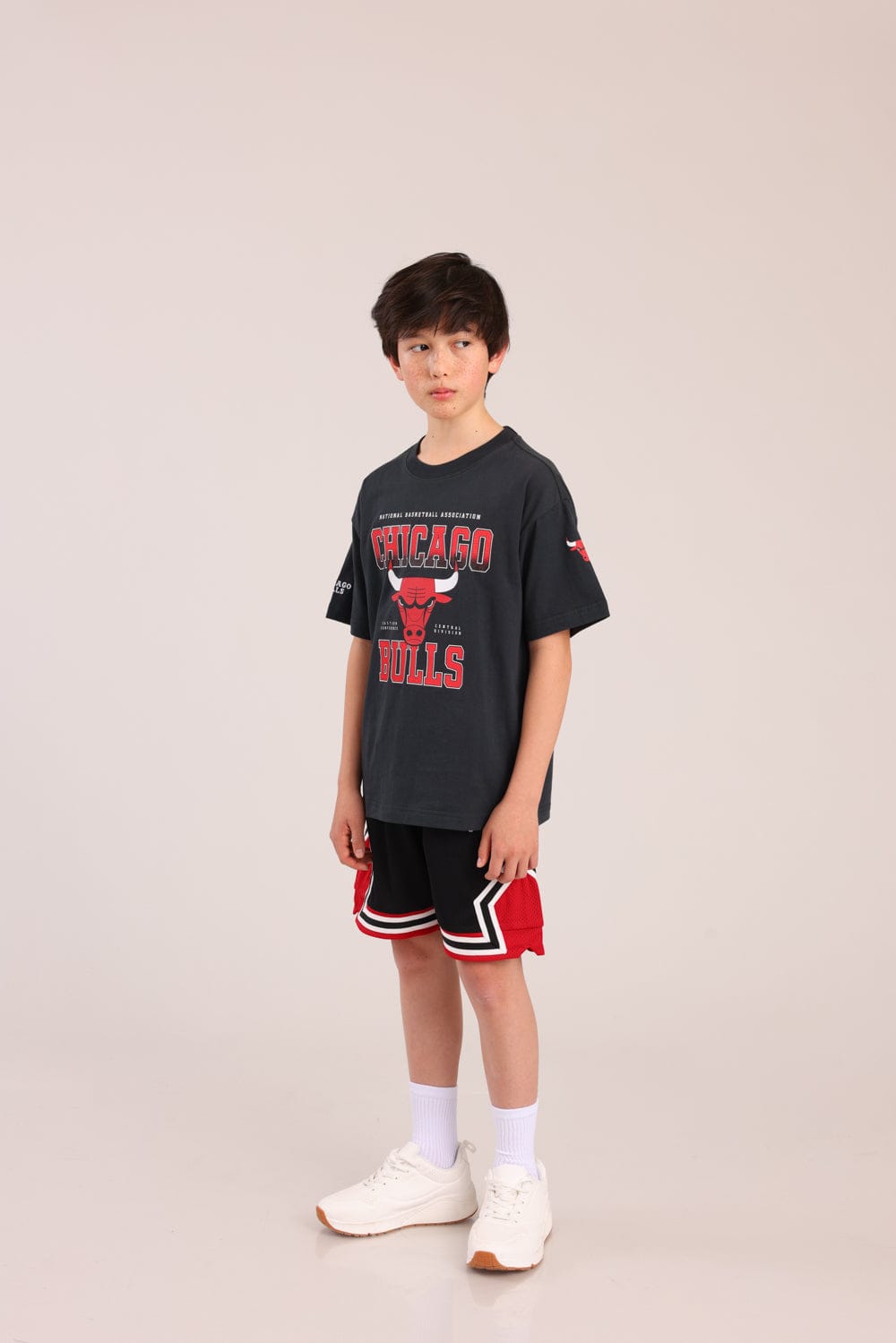 FOX בנים חולצה קצרה חולצה ממותגת NBA חולצה ממותגת NBA