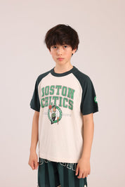 FOX בנים חולצה קצרה חולצה ממותגת NBA חולצה ממותגת NBA