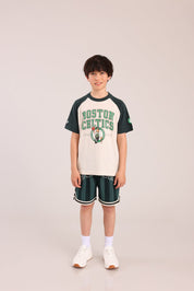 FOX בנים חולצה קצרה חולצה ממותגת NBA חולצה ממותגת NBA