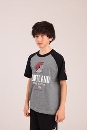 FOX בנים חולצה קצרה חולצה ממותגת NBA חולצה ממותגת NBA