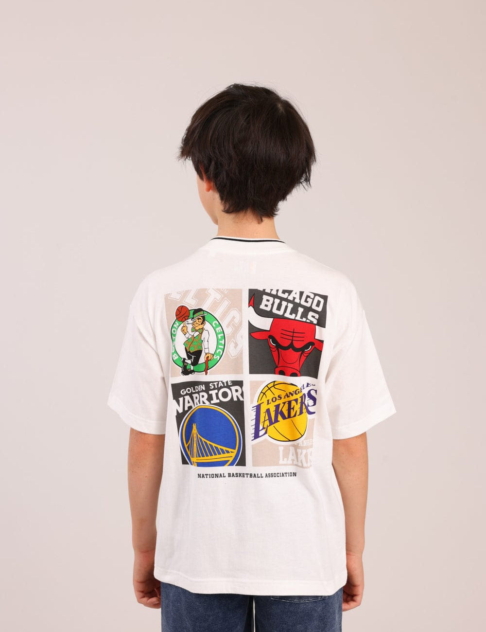 FOX בנים חולצה קצרה חולצה ממותגת NBA חולצה ממותגת NBA