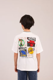 FOX בנים חולצה קצרה חולצה ממותגת NBA חולצה ממותגת NBA