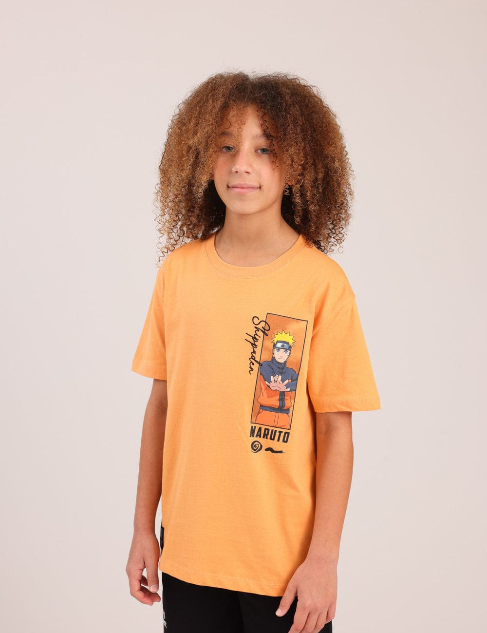 FOX בנים חולצה חולצה ממותגת נארוטו חולצה ממותגת נארוטו