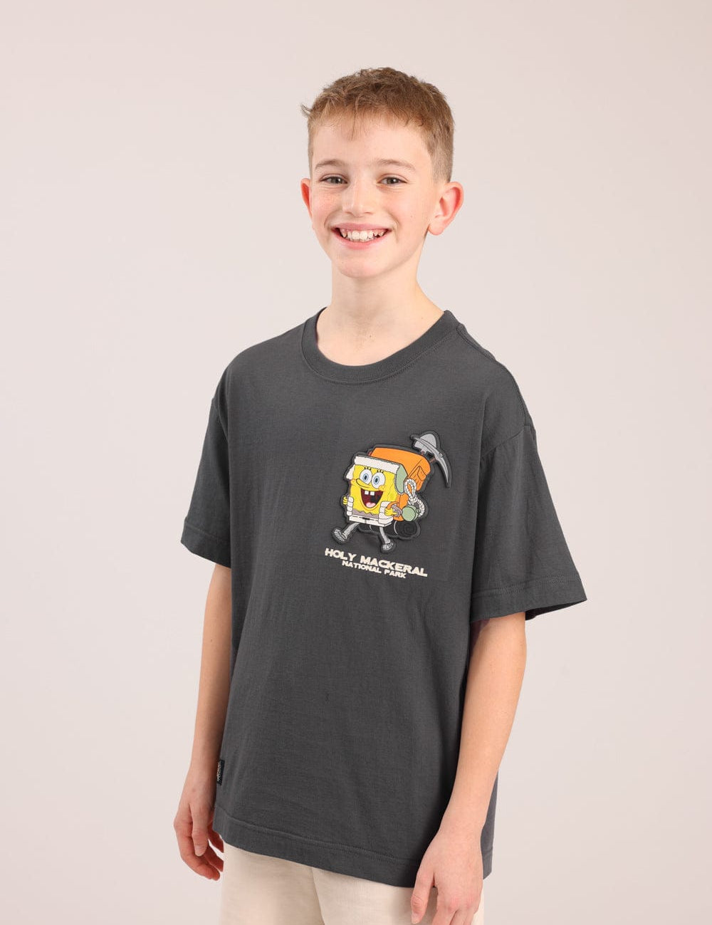 FOX בנים חולצה חולצה ממותגת בובספוג חולצה ממותגת בובספוג