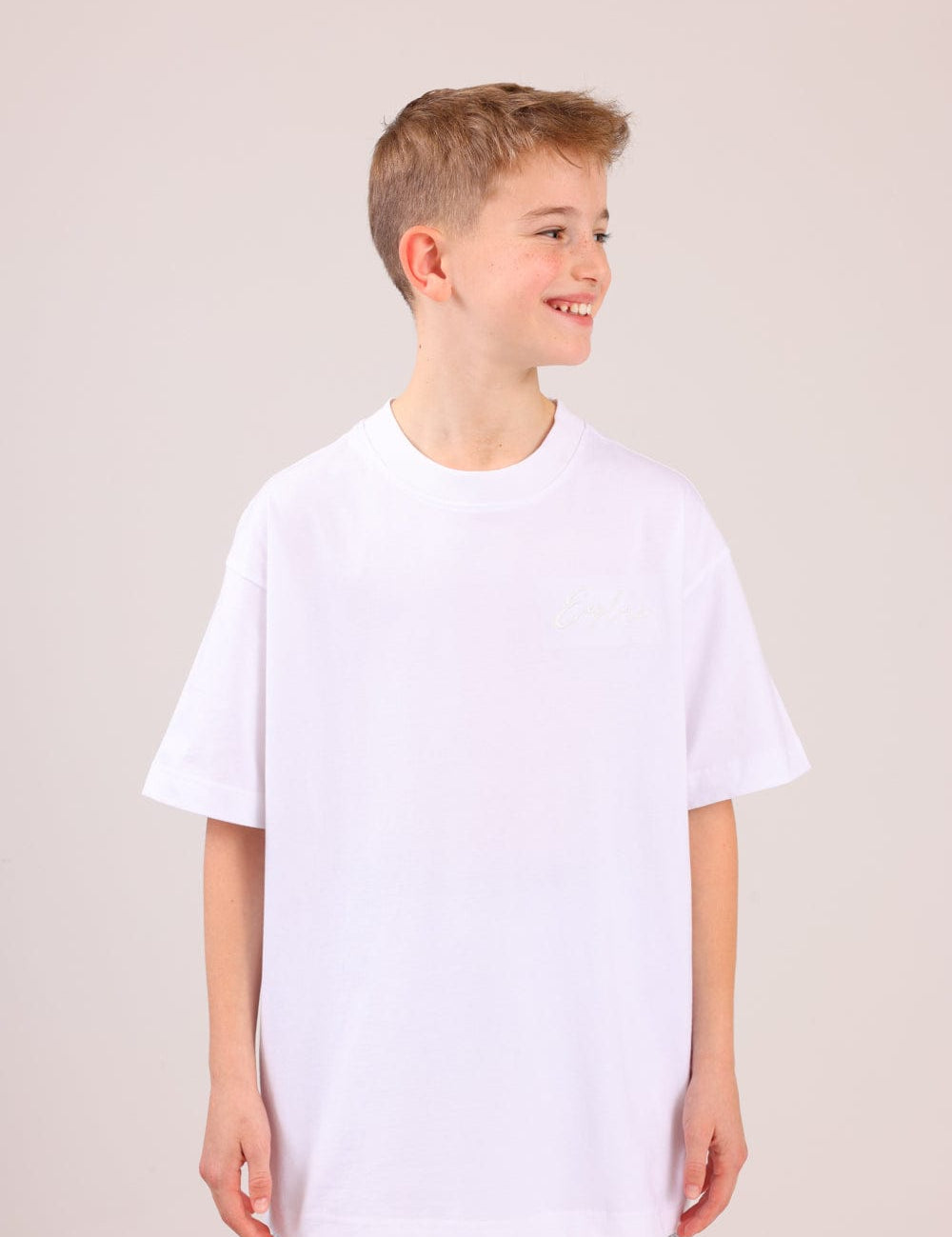 FOX בנים חולצה קצרה חולצת בייסיק אוברסייז חולצת בייסיק אוברסייז