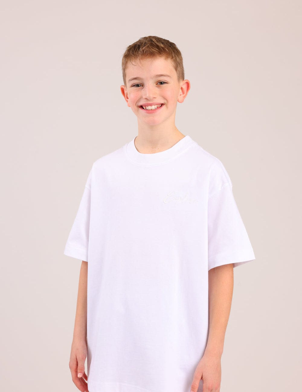 FOX בנים חולצה קצרה חולצת בייסיק אוברסייז חולצת בייסיק אוברסייז