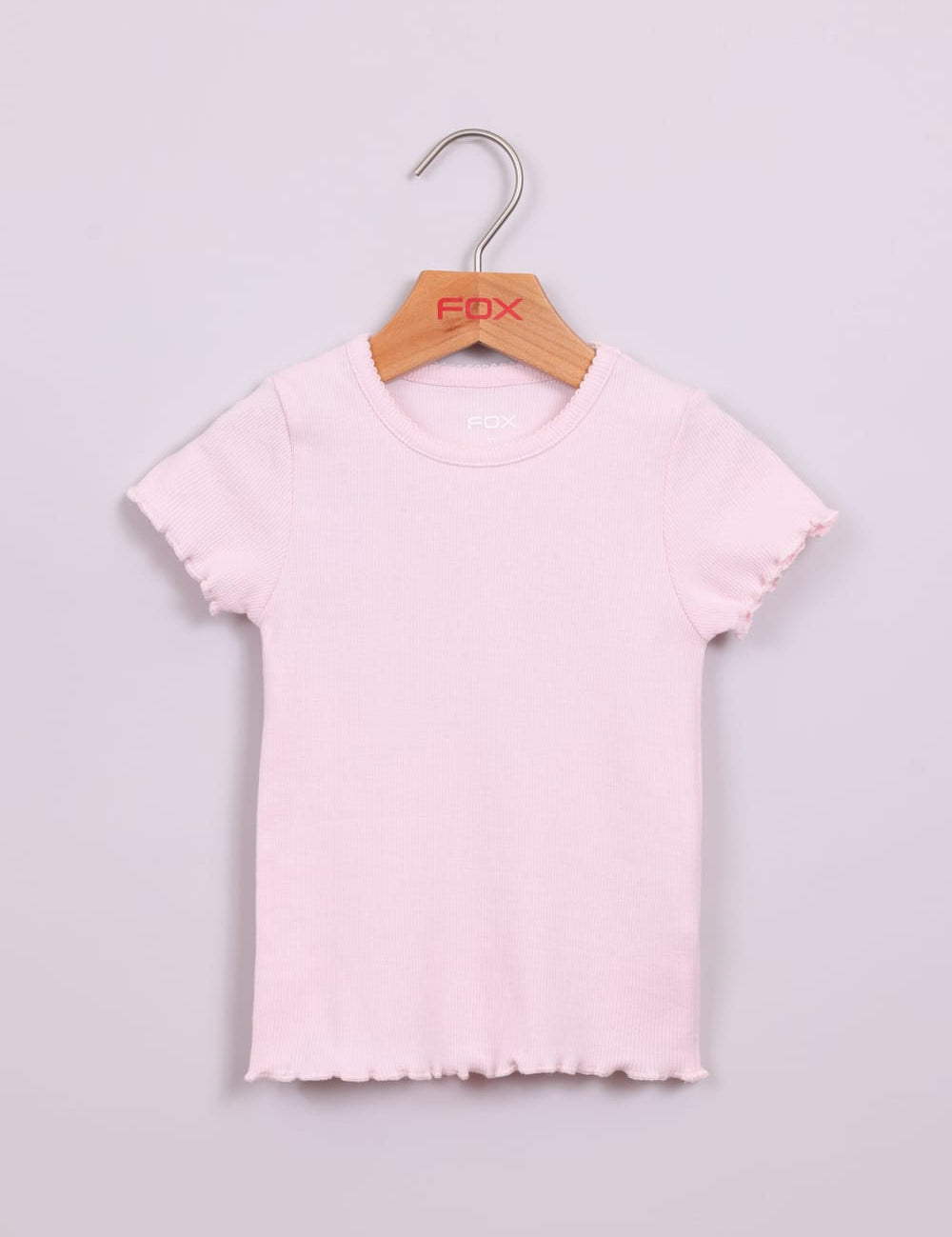 FOX תינוקות בנות חולצה קצרה חולצה בייסיק חלקה חולצה בייסיק חלקה