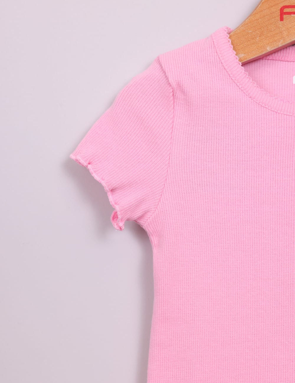 FOX תינוקות בנות חולצה קצרה חולצה בייסיק חלקה חולצה בייסיק חלקה