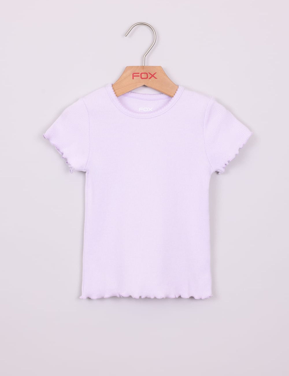 FOX תינוקות בנות חולצה קצרה חולצה בייסיק חלקה חולצה בייסיק חלקה