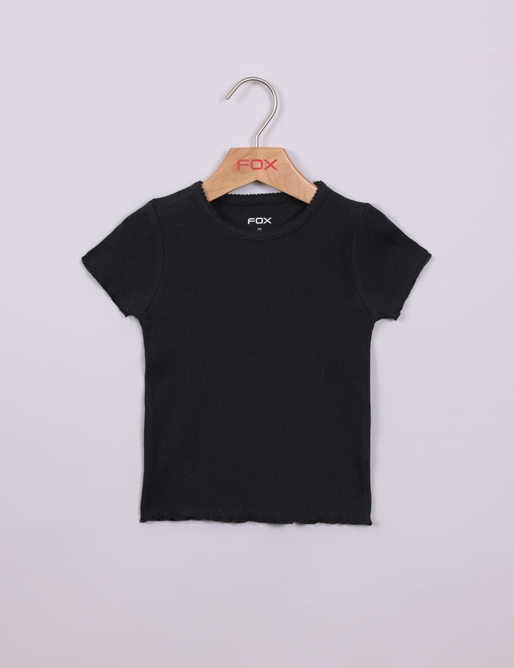 FOX תינוקות בנות חולצה קצרה חולצה בייסיק חלקה חולצה בייסיק חלקה