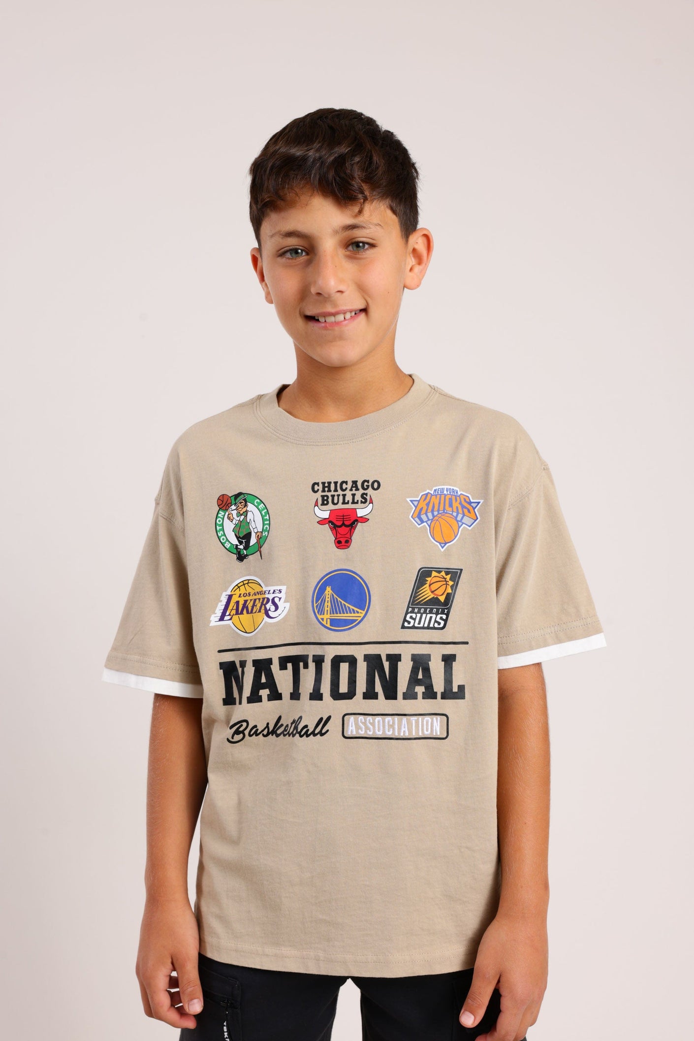 FOX בנים חולצה חולצה ממותגת NBA חולצה ממותגת NBA