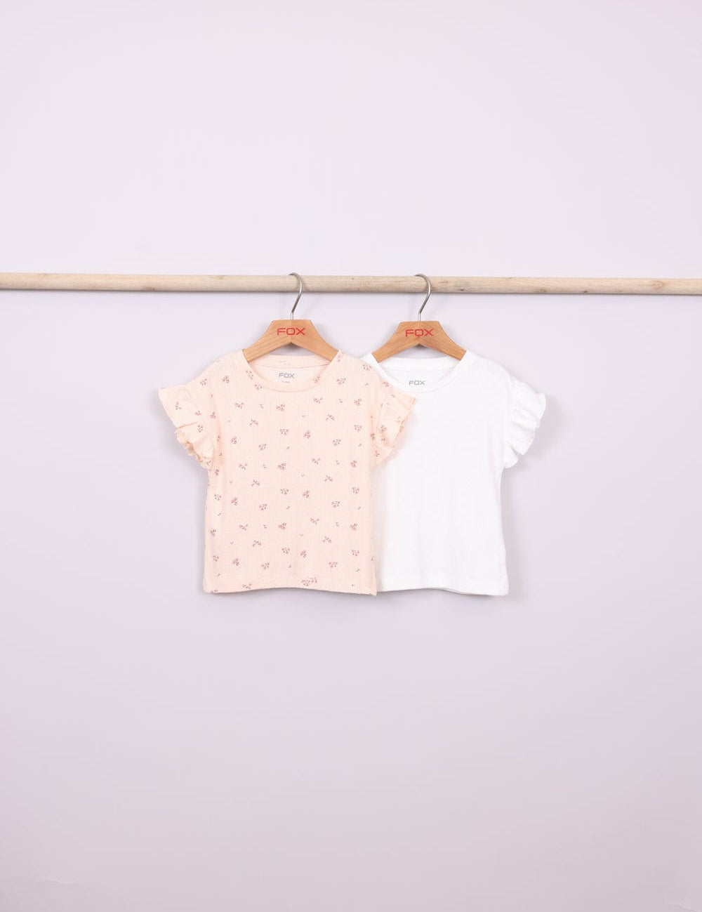 FOX תינוקות בנות חולצה קצרה מארז 2 חולצות מארז 2 חולצות