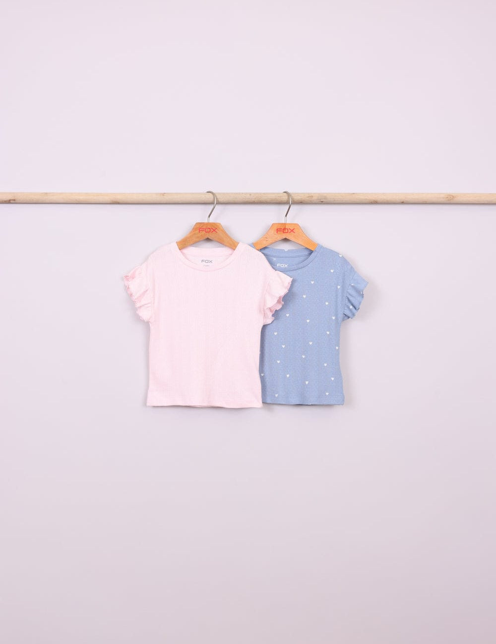 FOX תינוקות בנות חולצה קצרה מארז 2 חולצות מארז 2 חולצות