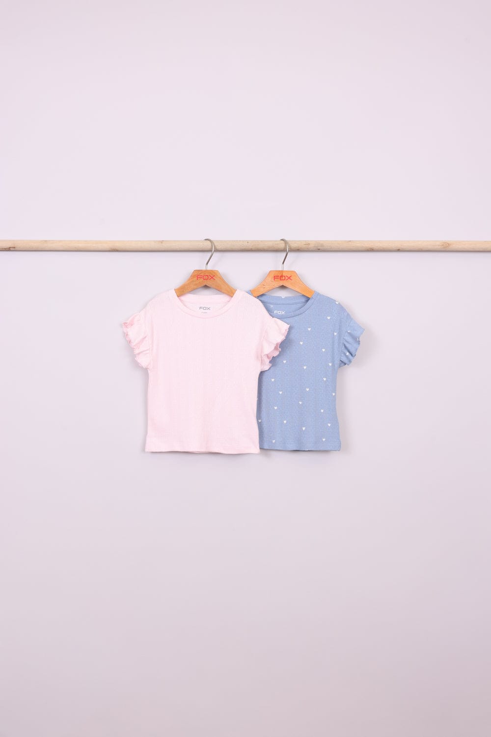 FOX תינוקות בנות חולצה קצרה מארז 2 חולצות מארז 2 חולצות