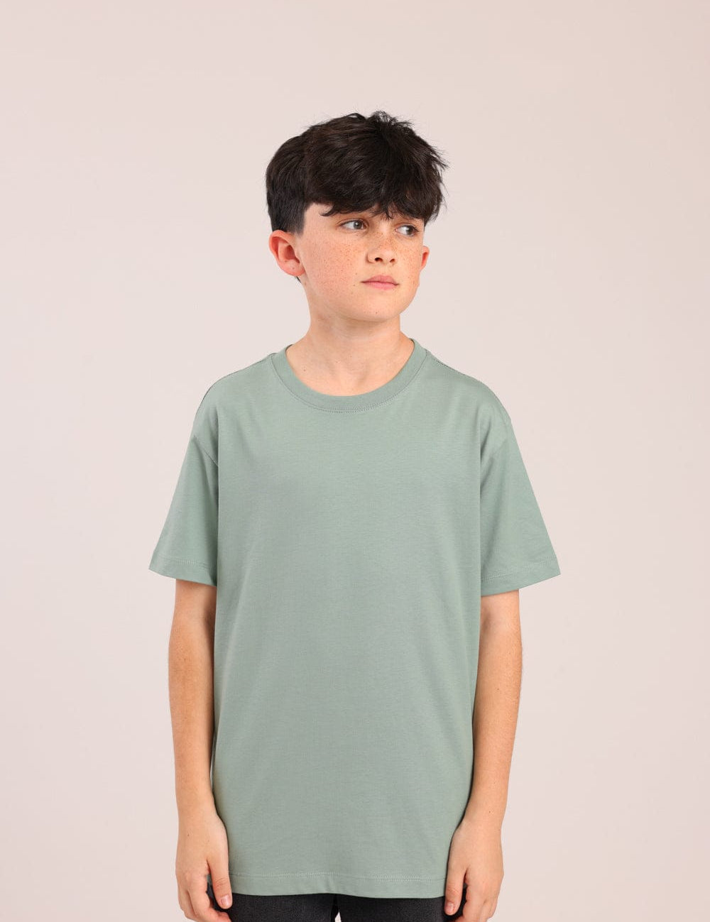 FOX בנים חולצה קצרה טישרט בייסיק צווארון עגול טישרט בייסיק צווארון עגול