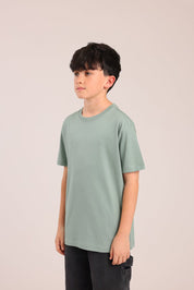 FOX בנים חולצה קצרה טישרט בייסיק צווארון עגול טישרט בייסיק צווארון עגול