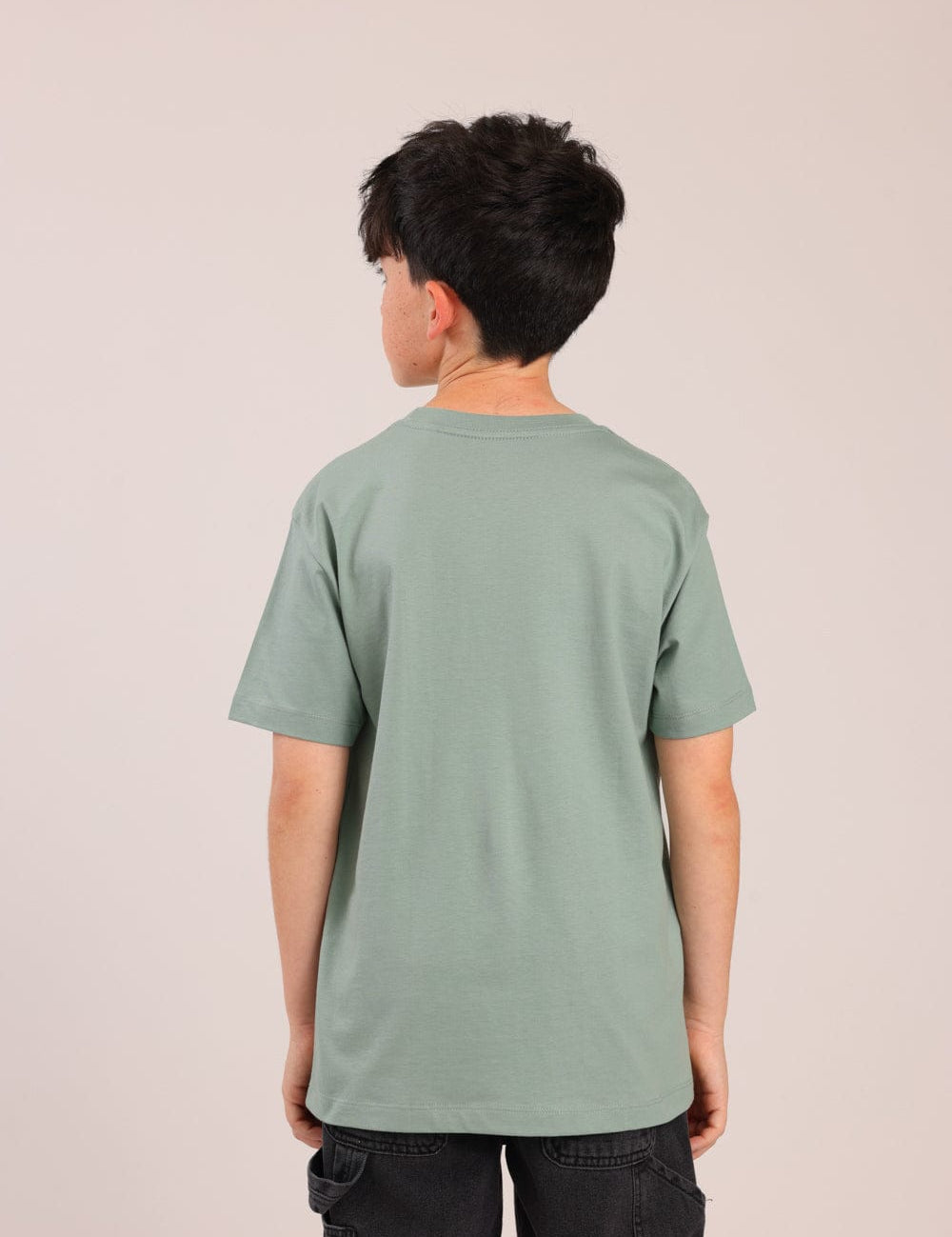 FOX בנים חולצה קצרה טישרט בייסיק צווארון עגול טישרט בייסיק צווארון עגול