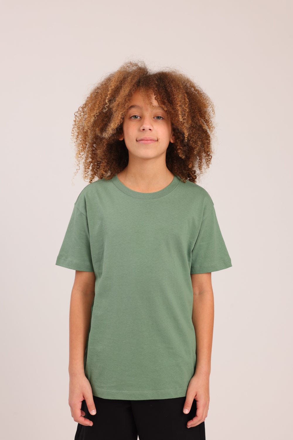 FOX בנים חולצה קצרה טישרט בייסיק צווארון עגול טישרט בייסיק צווארון עגול