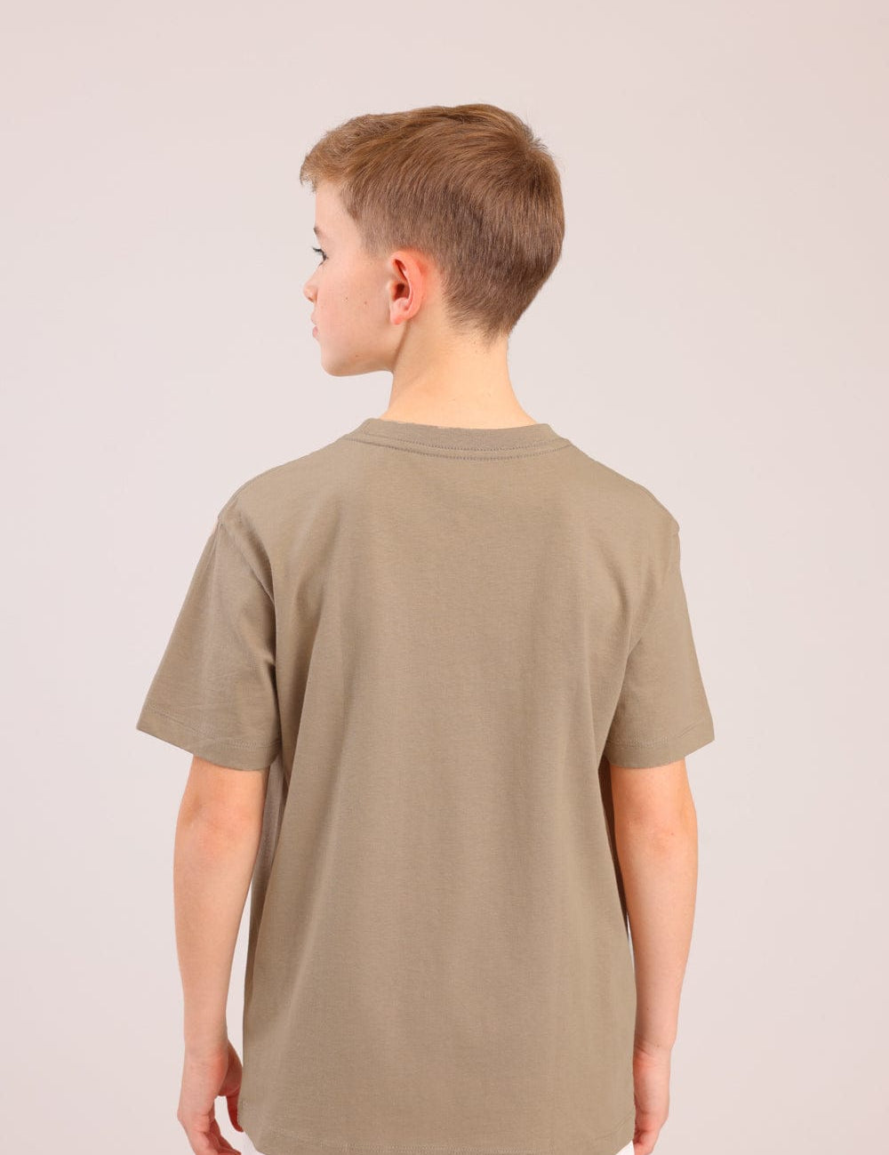 FOX בנים חולצה קצרה טישרט בייסיק צווארון V טישרט בייסיק צווארון V