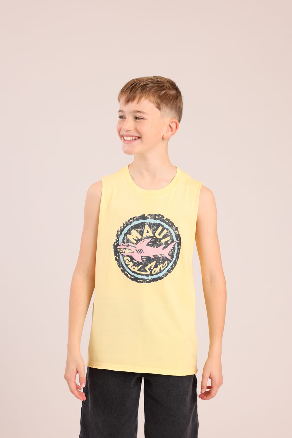FOX בנים גופיה גופייה מותגת MAUI גופייה מותגת MAUI